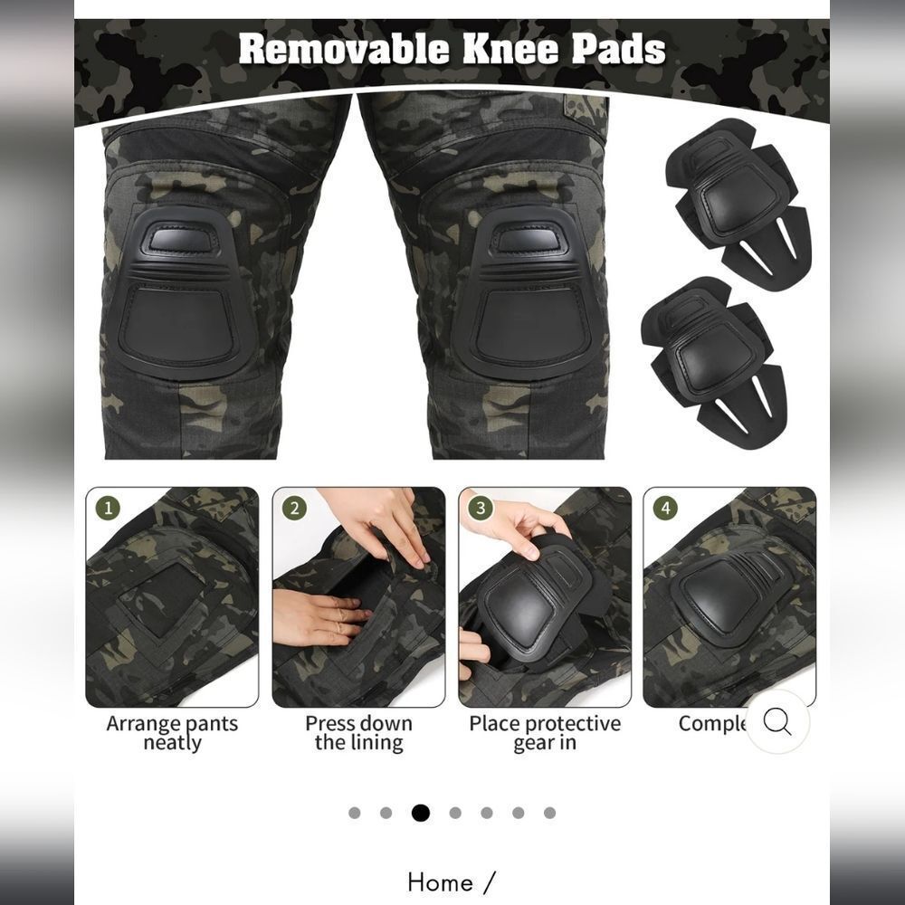 5.11 Tactical Cargo Pants Green and Black Ripstop Fabric [42 Waist X 34 Long] - Picture 3 of 8